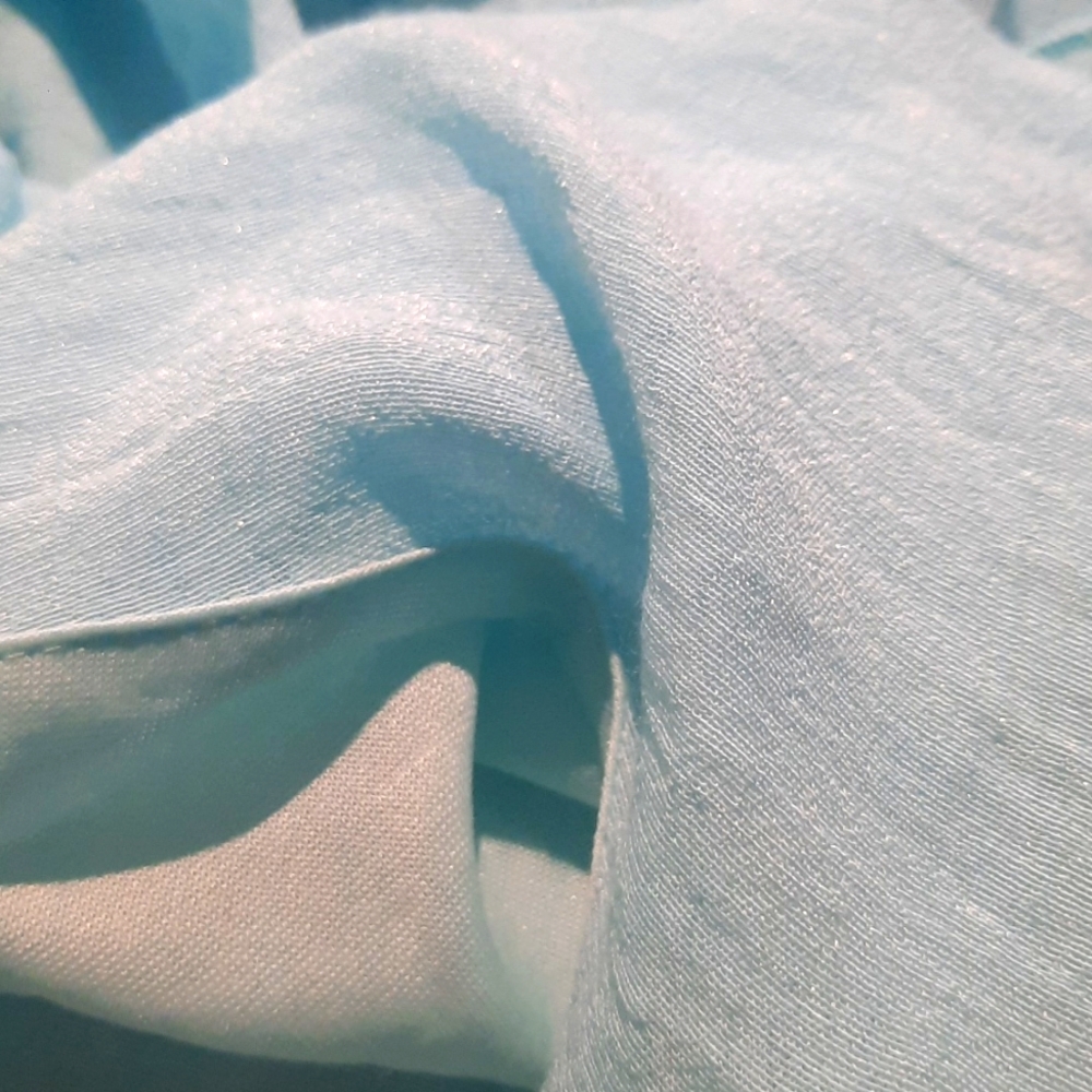 Powder Blue Relaxed Ruffled Tunic - Picture 8 of 9